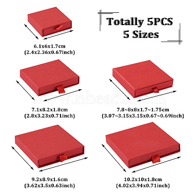 5Pcs 5 Sizes Cardboard Drawer Boxes(CON-YS0001-02)-4