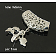 Platinum Brass Leaf Pinch Bails(X-KK-H367-P)-2