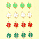 16Pcs 4 Colors Rack Plating Alloy Enamel Pendants(ENAM-FS0001-76)-7