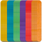 2 Sets Wood Craft Sticks, Popsicle Sticks, Mixed Color, 150x18x1.6mm, about 50pcs/set(DIY-CP0012-29)