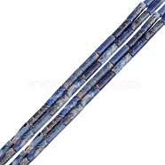 2 Strands Natural Sodalite Beads Strands, Column, 13~14x4mm, Hole: 1mm, about 30pcs/strand, 15.9 inch(40.5cm)(G-GO0001-42)