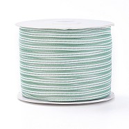 Nylon Ribbon, Stripe Pattern, For Jewelry Making, MediumAquamarine, 3/16inches(5mm), 200yards/roll(182.88m/roll)(SRIB-I004-01B)