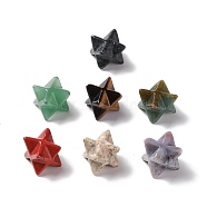 Natural Gemstone Beads, No Hole, Carved, Merkaba Star, 13x13.5mm(G-A205-01)