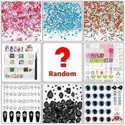 Lucky Bag, Random Styles Style Wooden Beads Charms Kits, Random Color(DIY-LUCKYBAY-87)