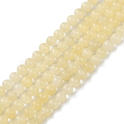 Natural Topaz Jade Beads Strands, Round, 4.5mm, Hole: 1mm, about 92pcs/strand, 15.35''(39cm)(G-P454-01A-01)