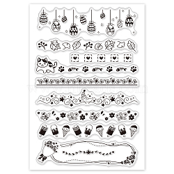 PVC Plastic Stamps, for DIY Scrapbooking, Photo Album Decorative, Cards Making, Stamp Sheets, Animal Pattern, 16x11x0.3cm(DIY-WH0167-56-165)