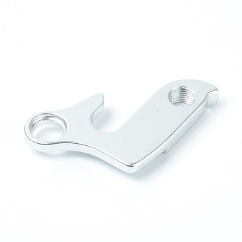(Clearance Sale)Aluminum Tail Hook, Variable Speed Hook, Bicycle Accessories, Silver, 71.5x45x8mm, Hole: 9mm and 10.5mm