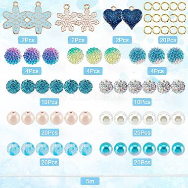Sunnyclue наборы для изготовления браслетов-снежинок своими руками(DIY-SC0018-82)-2
