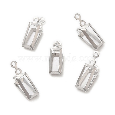 Stainless Steel Color Rectangle 316 Surgical Stainless Steel Charms