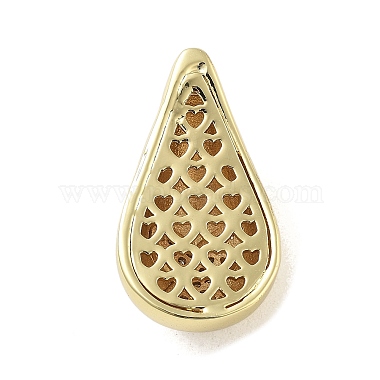 Rack Plating Brass Micro Pave Clear Cubic Zirconia Pendants(KK-H474-18G-14)-3