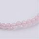 Natural Rose Quartz Beaded Stretch Bracelets(BJEW-JB02459-01)-2