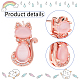 Cat Glass & Plastic Pendant Necklaces & Stud Earrings & Finger Rings(SJEW-AN0001-52)-3