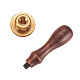 Elite DIY Letter Scrapbook Brass Wax Seal Stamps and Wood Handle Sets(AJEW-PH0010-C)-3