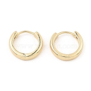 Brass Hinged Hoop Earrings, Light Gold, 15x16x3.5mm(EJEW-I289-24A-KCG)