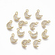 Brass Micro Pave Clear Cubic Zirconia Charms(X-KK-R134-012-NF)-1