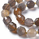 Natural Grey Agate Beads Strands(G-T131-121)-3