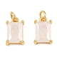 Brass & Glass Pendants(KK-Q085-15G-01)-1