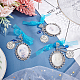 CHGCRAFT Oval & Flat Round With Word Zinc Alloy Big Pendants(FIND-CA0004-75)-5