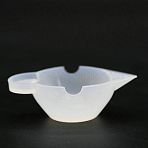 Silicone Stirring Bowl, For UV Resin, Epoxy Resin Jewelry Making, White, 64x39.5x20mm(DIY-WH0148-07B)