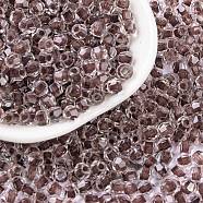 Glass Seed Beads, Inside Colours, Bicone, Coconut Brown, 4.5x3.5mm, Hole: 1.5mm, 5625pcs/pound(SEED-A032-05B)