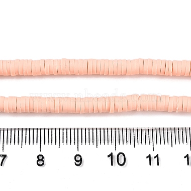 フラットラウンド手作りポリマークレイビーズスペーサ(X-CLAY-R067-3.0mm-13)-4