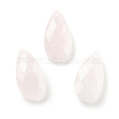 Teardrop Rose Quartz Pendants