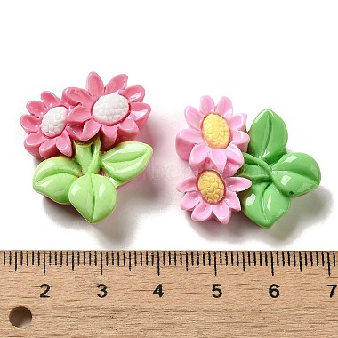 Flower Theme Opaque Resin Decoden Cabochons(RESI-C044-02)-3