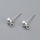 304 Stainless Steel Ball Stud Earring Post(STAS-H410-10S-B)-1