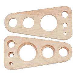 Wooden Safety Eyes Tool, Doll Craft Eyes Tool, Triangle, 12x6x1.5cm, Hole: 4~30mm(WOOD-WH0050-011B)