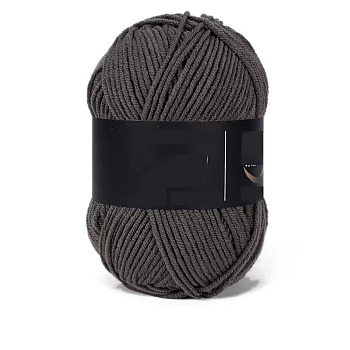 4-Ply Milk Acrylic Fiber Yarn for Tufting Gun Rugs, Amigurumi Yarn, Crochet Yarn, for Sweater Hat Socks Baby Blankets, Black, 2.5mm, about 113.74 Yards(104m)/Skein