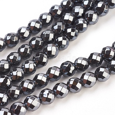 6mm Black Round Non-magnetic Hematite Beads