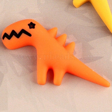 Dark Orange Dinosaur Resin Cabochons