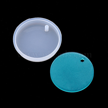 Clear Flat Round Silicone
