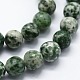 Natural Green Spot Jasper Beads Strands(X-G-I199-30-4mm)-3