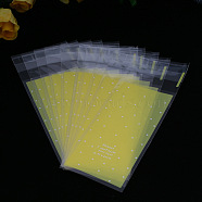 Rectangle Plastic Cellophane Bags, for Lipstick Packaging, Polka Dot Pattern, Yellow, 13x5cm, Unilateral Thickness: 0.035mm, Inner Measure: 10x5cm, about 96~100pcs/bag(OPC-F004-02B)