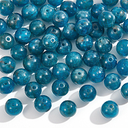 1 Strand Natural Apatite Beads Strands, Round, 7mm, Hole: 0.8~1mm, about 57pcs/strand, 15 inch(G-NB0004-74)