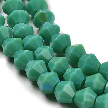 opaque couleur unie imitation jade perles de verre brins(EGLA-A039-P4mm-L07)-3