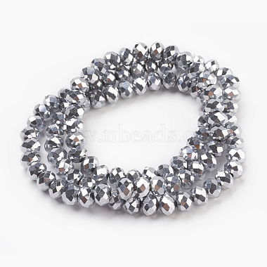 Chapelets de perles en verre galvanoplastique(X-GLAA-K027-FP-A02)-2