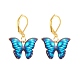 Alloy Enamel Butterfly Dangle Leverback Earrings(EJEW-JE05045)-5