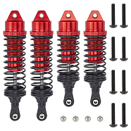 Alloy Shock Absorber Tool, with Iron Screws, Red, 9.7x2.25cm, Hole: 2.5mm(TOOL-WH0130-71)