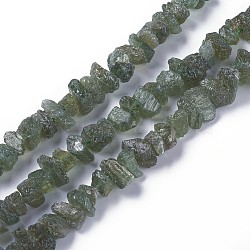 Natural Peridot Beads Strands, Nuggets, 4.5~8x10~18mm, Hole: 1mm, 15.9~16.1 inch(40.4~41cm)(G-F595-B01)
