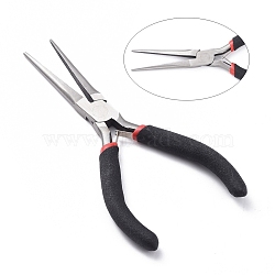Carbon Steel Jewelry Pliers for Jewelry Making Supplies, Long Chain Nose Pliers, Needle Nose Pliers, Polishing, 15cm long(P022Y)
