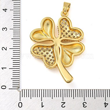 Rack Plating Brass Micro Pave Clear Cubic Zirconia Pendants(KK-Z063-32G)-3