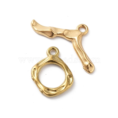 Real 18K Gold Plated Rhombus 304 Stainless Steel Findings