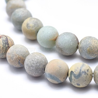 Natural Aqua Terra Jasper Beads Strands(G-N0128-48F-8mm)-3