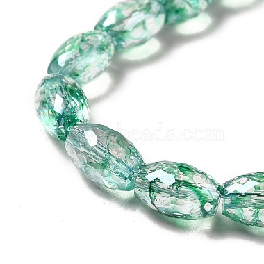 Electroplate Transparent Glass Beads Strand(GLAA-G088-06E)-3
