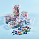Прозрачные пластиковые бусины(CON-YW0001-04)-5
