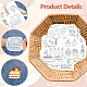 4 Sheets 11.6x8.2 Inch Stick and Stitch Embroidery Patterns(DIY-WH0455-158)-3