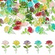 50Pcs 5 Colors Transparent Resin Decoden Cabochons(RESI-YW0001-66)-1