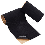 Polyester Fabric, Self-Adhesive Velvet Cloth, for Art & Crafts, Jewelry Box, Black, 200x9.9x0.1cm(DIY-WH0028-30A)